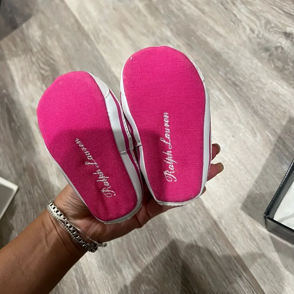 Polo Ralph Lauren Pink Baby Slip-on shoes Size 2